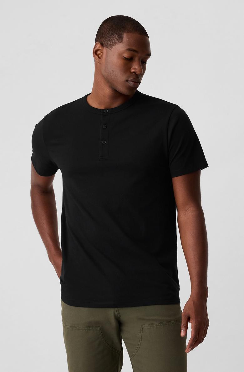  Everyday Soft Henley T-Shirt