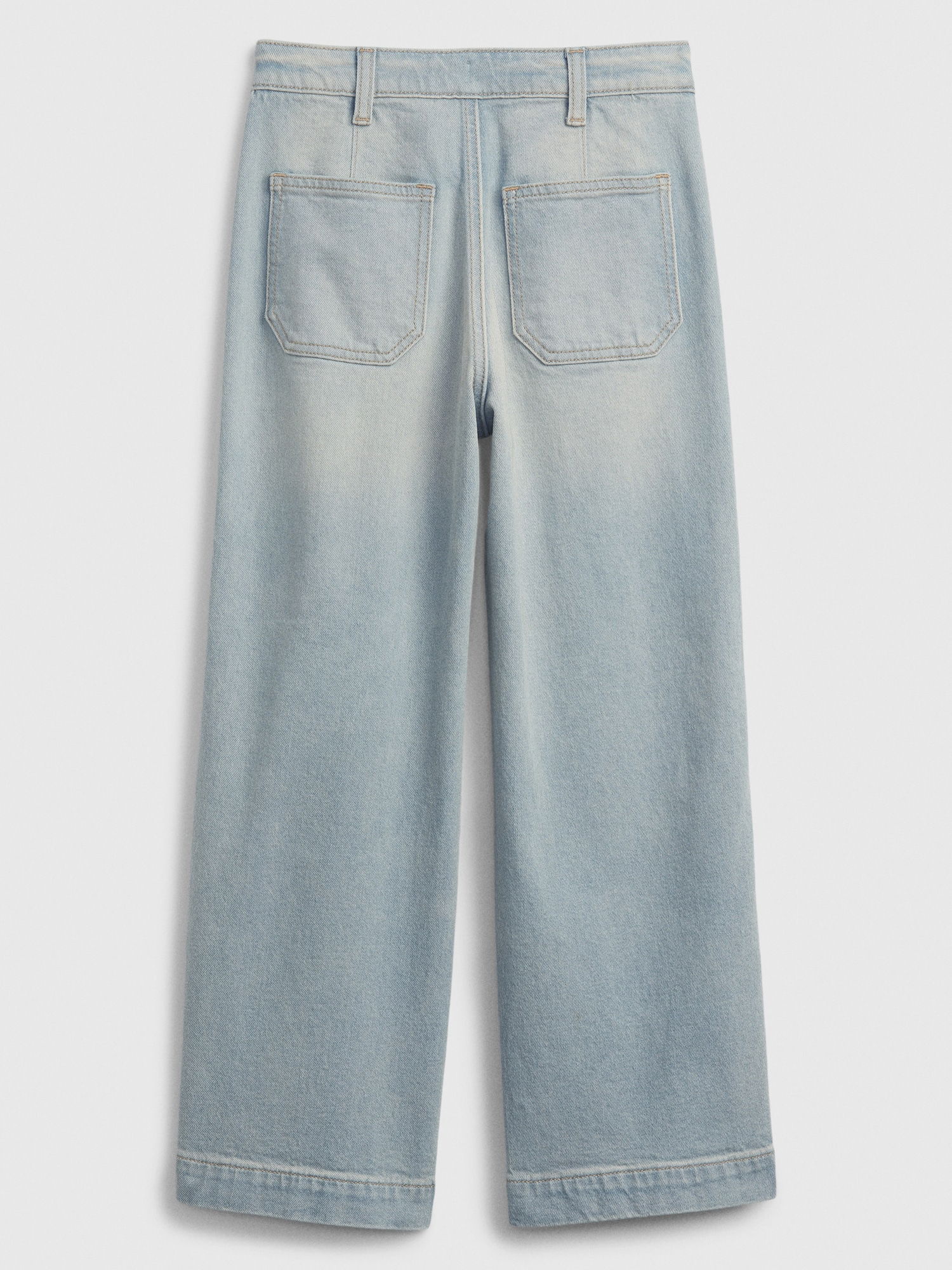 High Rise Wide-Leg Ankle Jean Pantolon_2