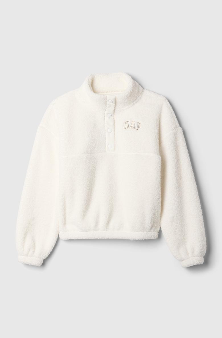  Gap Logo Relaxed Sherpa Sweatshirt