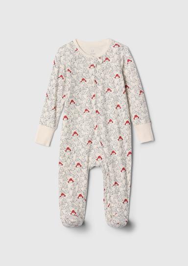 %100 Organik Pamuk Paddington Desenli Tulum