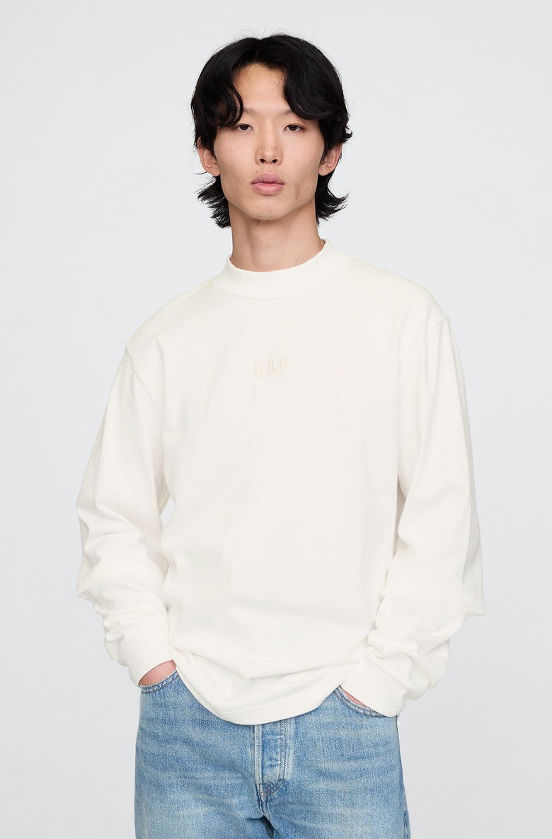  Mockneck Logo T-Shirt