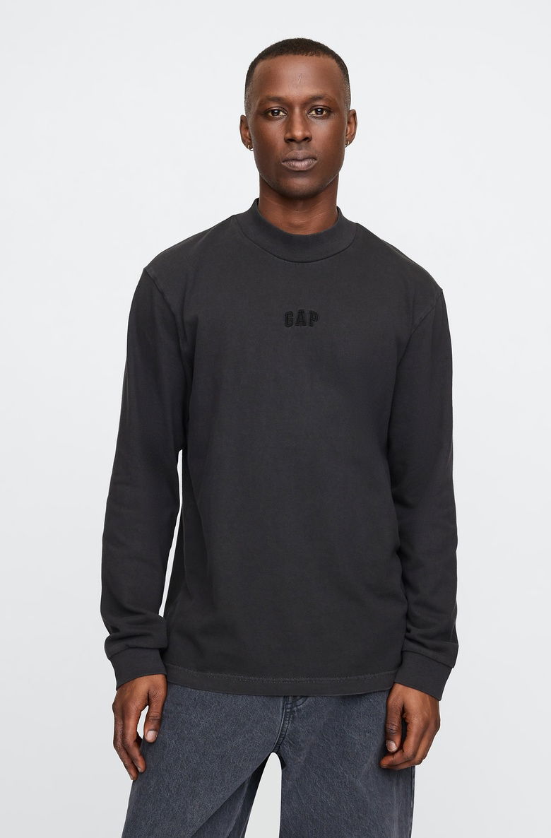  Mockneck Logo T-Shirt