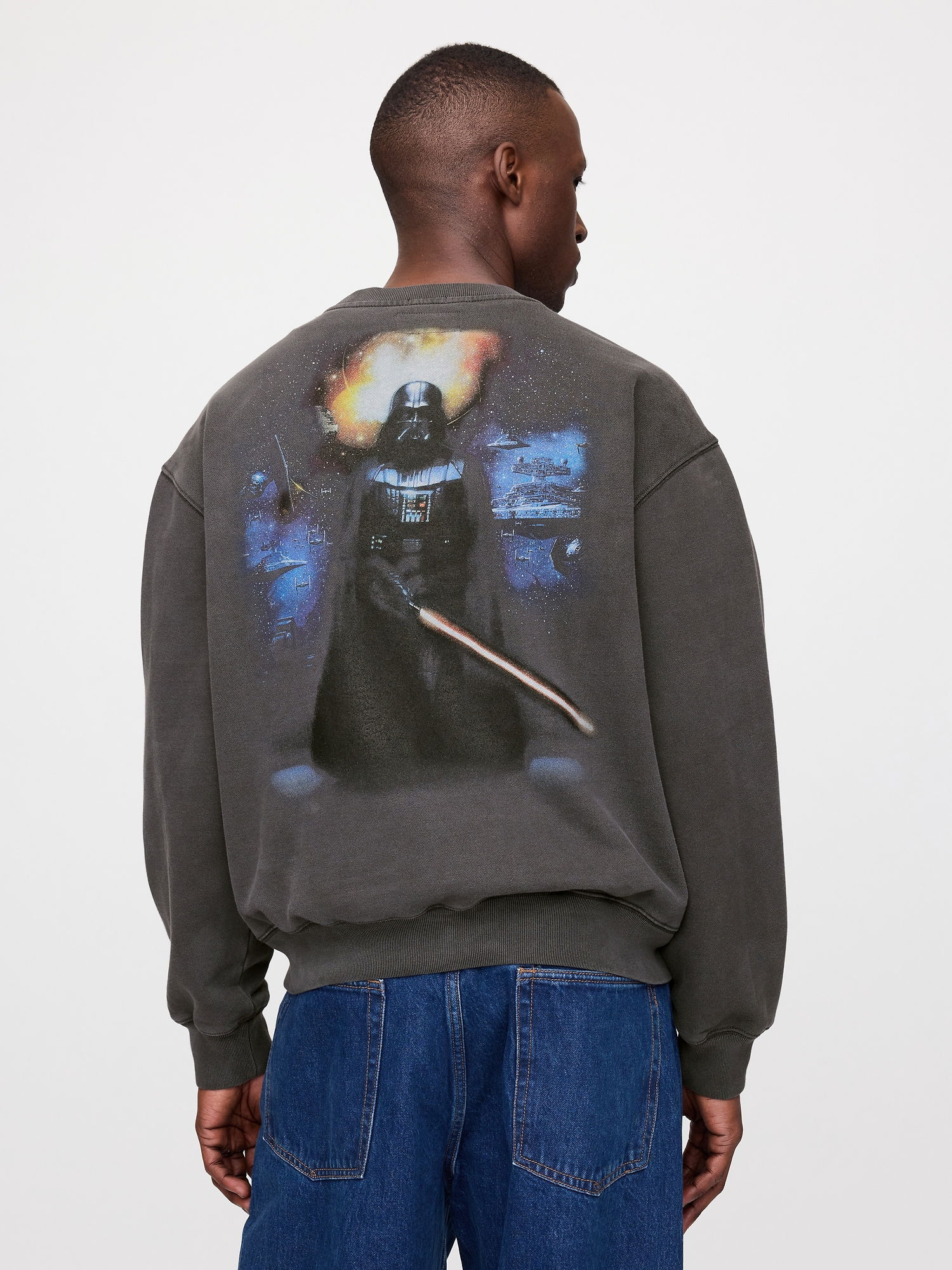 Star Wars Grafikli Oversize Sweatshirt product image
