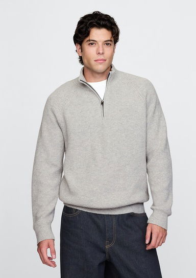 CashSoft Çeyrek Fermuarlı Pullover Kazak