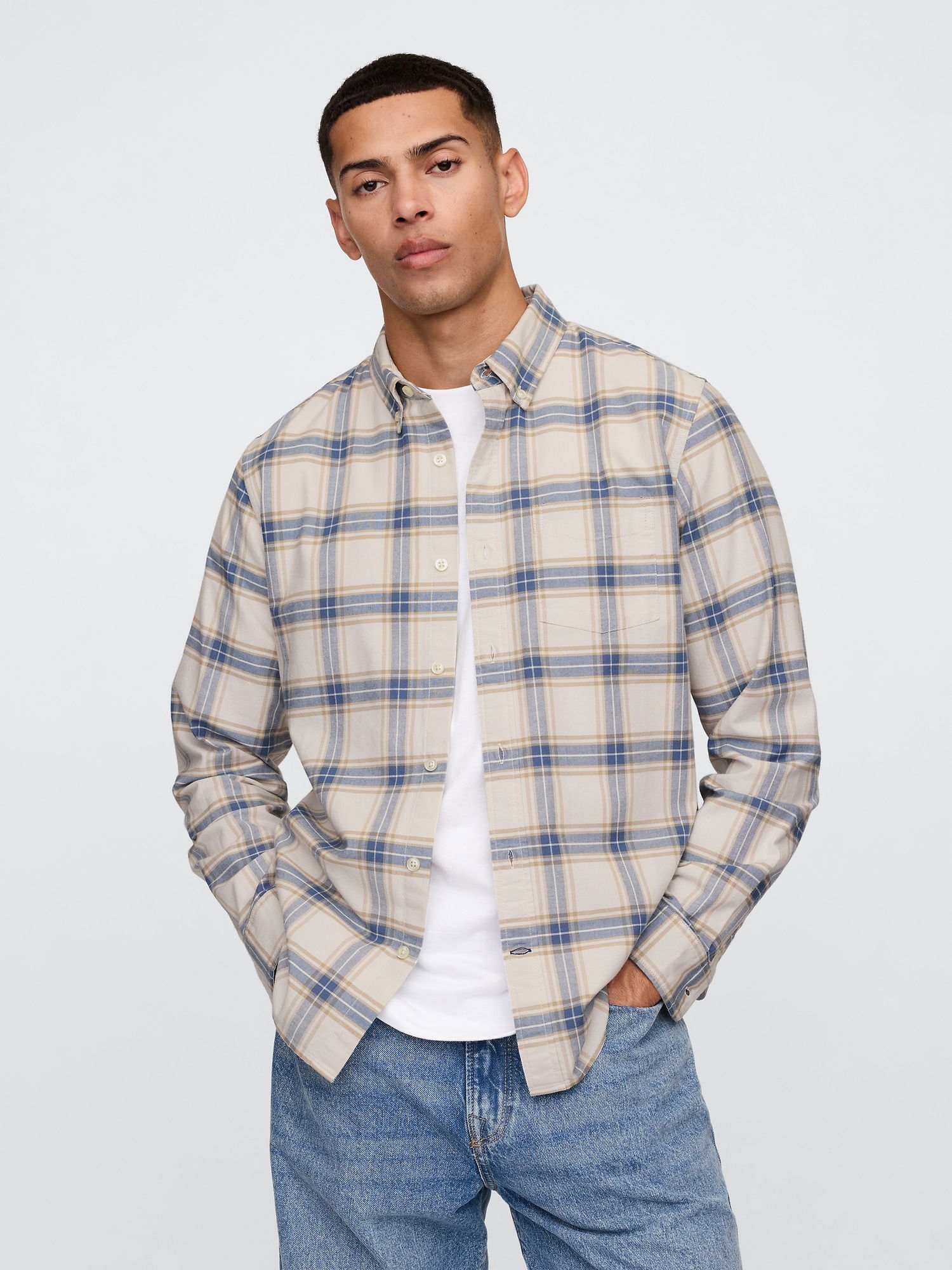 Desenli Standard Fit Oxford Gömlek product image
