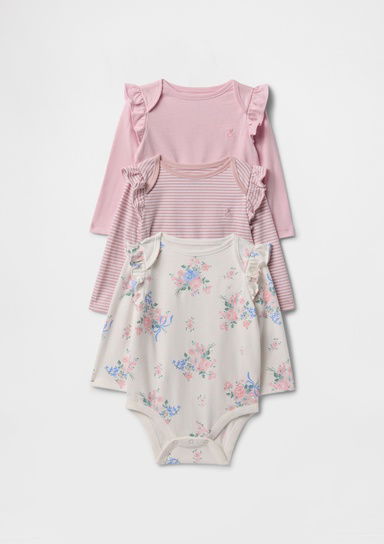 First Favorites Organik Pamuk 3'lü Body Seti