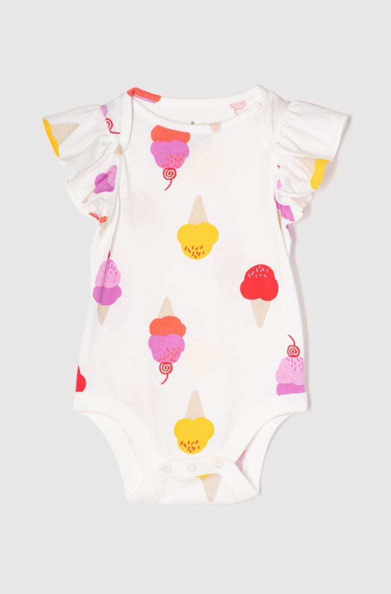 Mix and Match Fırfır Kollu Bodysuit