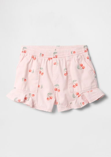 Fırfırlı Pull-On Twill Şort