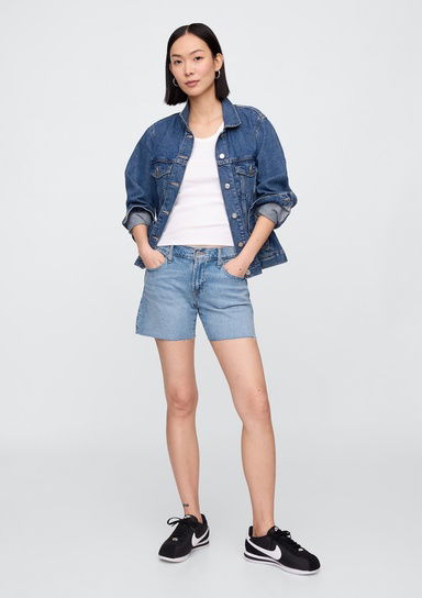 UltraSoft Mid Rise 5'' Denim Şort