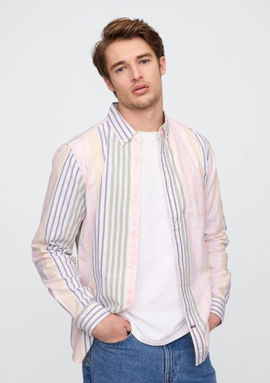 Desenli Standard Fit Oxford Gömlek