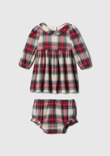 Ekose Desenli Flannel Outfit Set