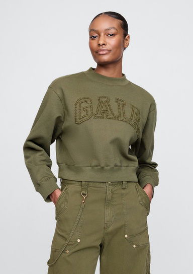 Gap x Cult Gaia Crop Logo Sweatshirt