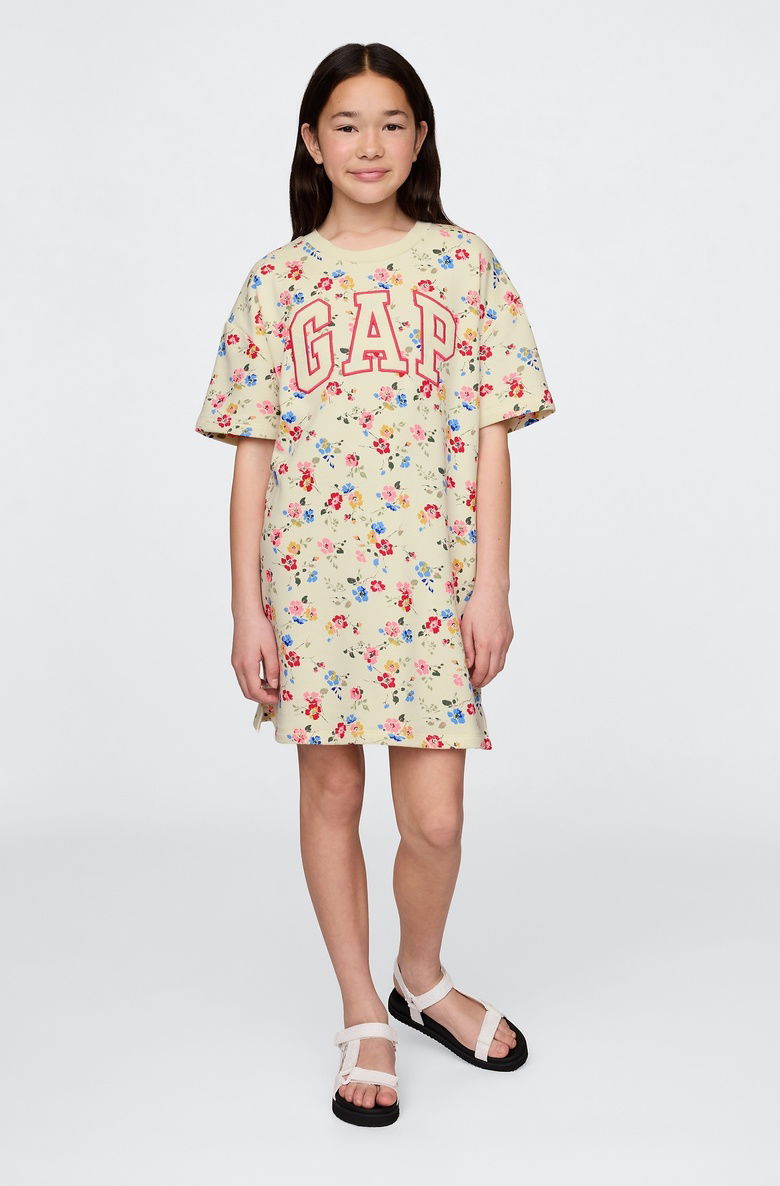  Oversized Gap Logo Fransız Havlu Kumaş Elbise