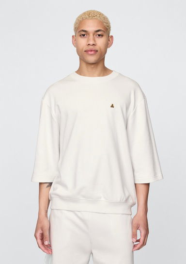 Oversized Terry Bisiklet Yaka T-Shirt