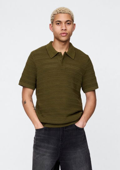 Örgü Polo T-Shirt