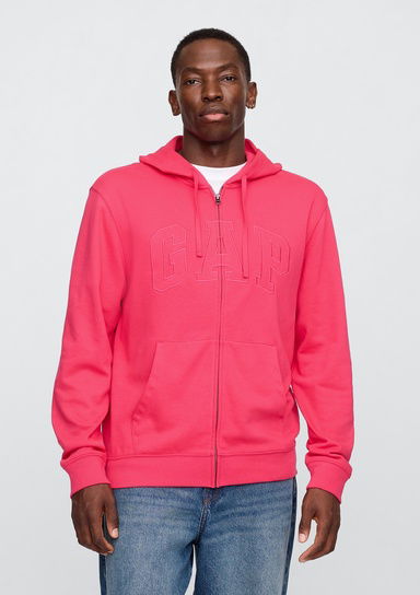 Gap Logo Fermuarlı Fransız Havlu Kumaş Sweatshirt