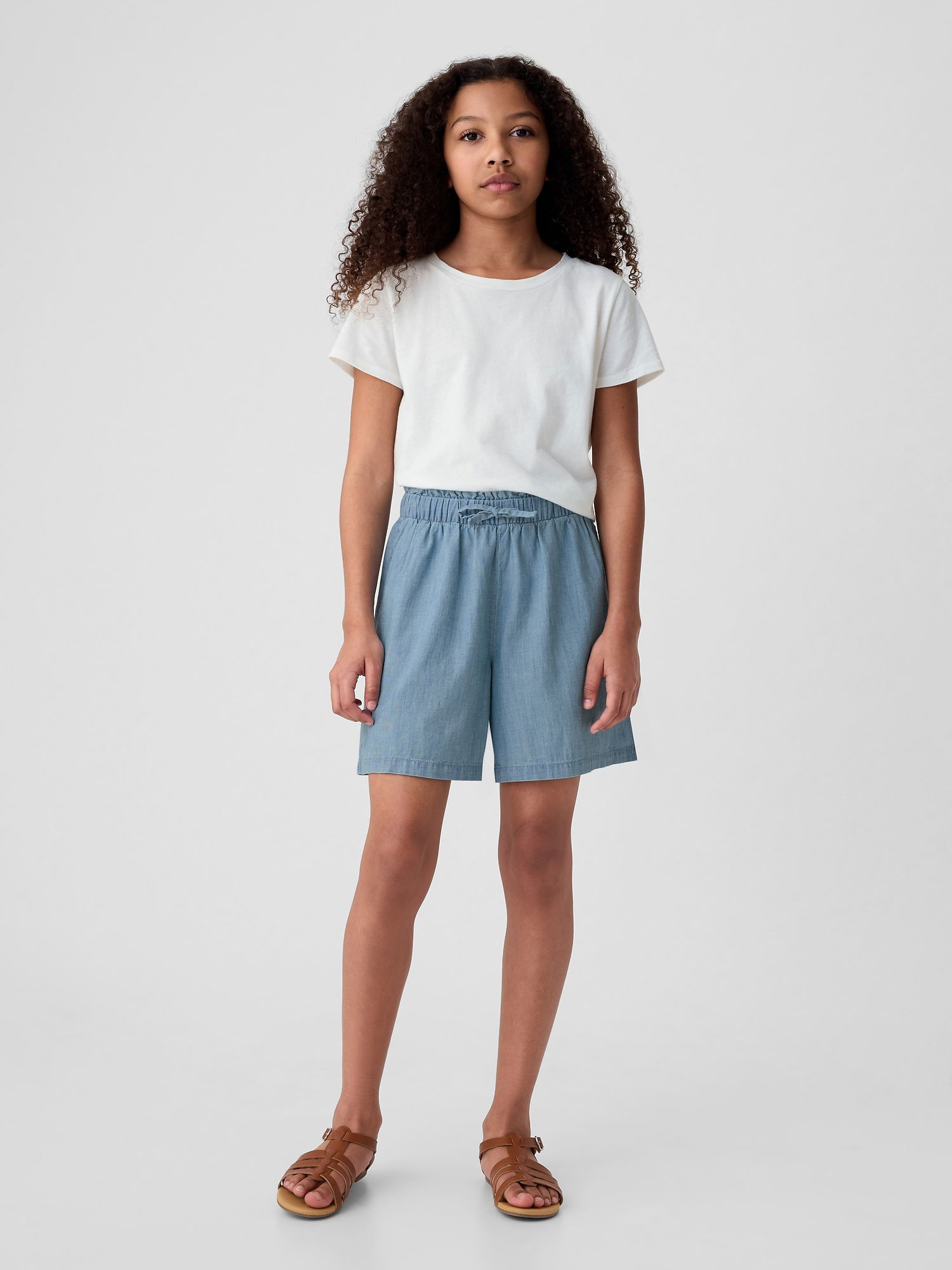 Keten Karışımlı Pull-On Şort product image