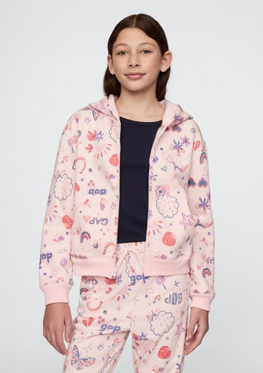 Gap Logo Fransız Havlu Kumaş Fermuarlı Sweatshirt