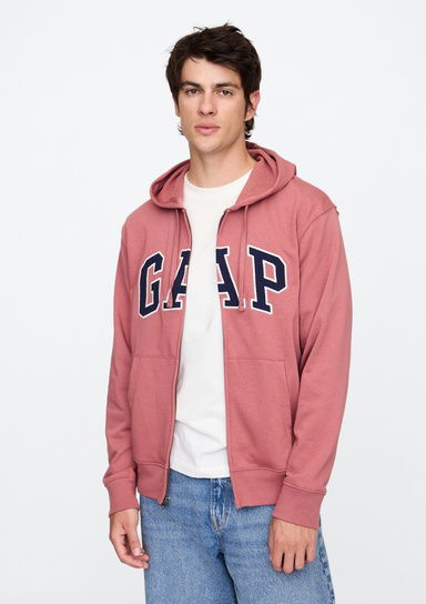 Gap Logo Fermuarlı Fransız Havlu Kumaş Sweatshirt