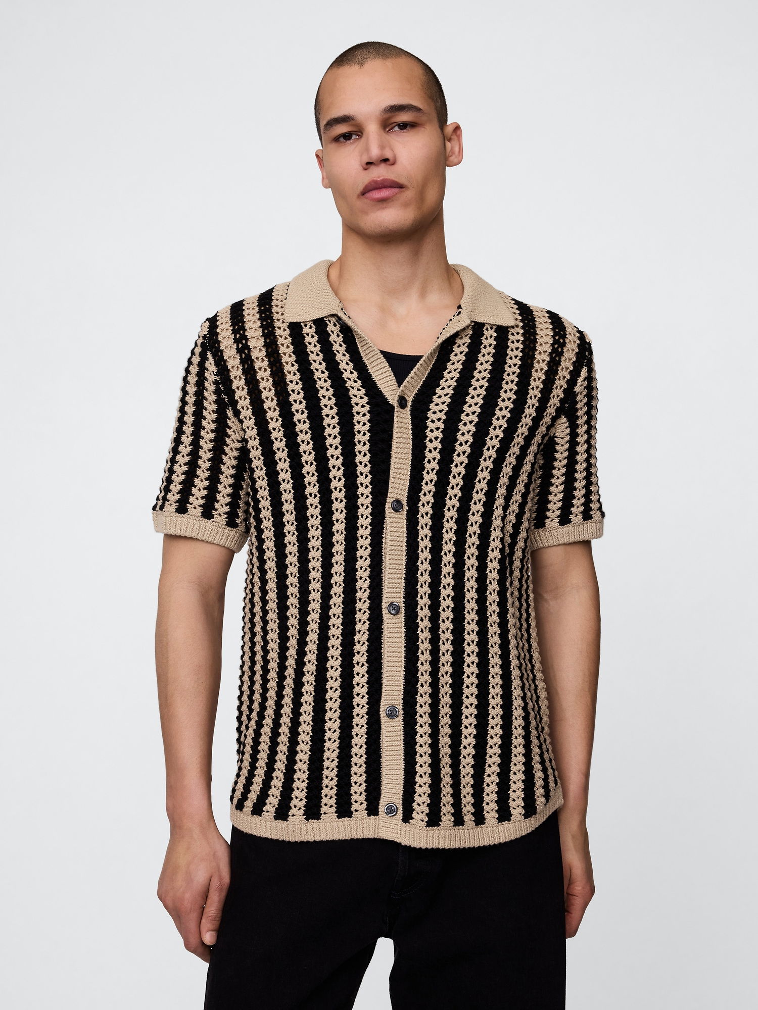 Mesh Örgü Gömlek product image