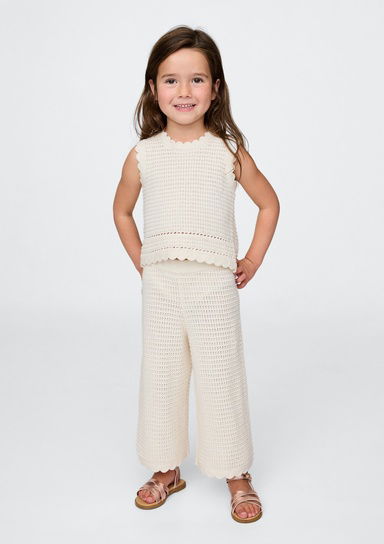 Örgü Wide-Leg Pantolon