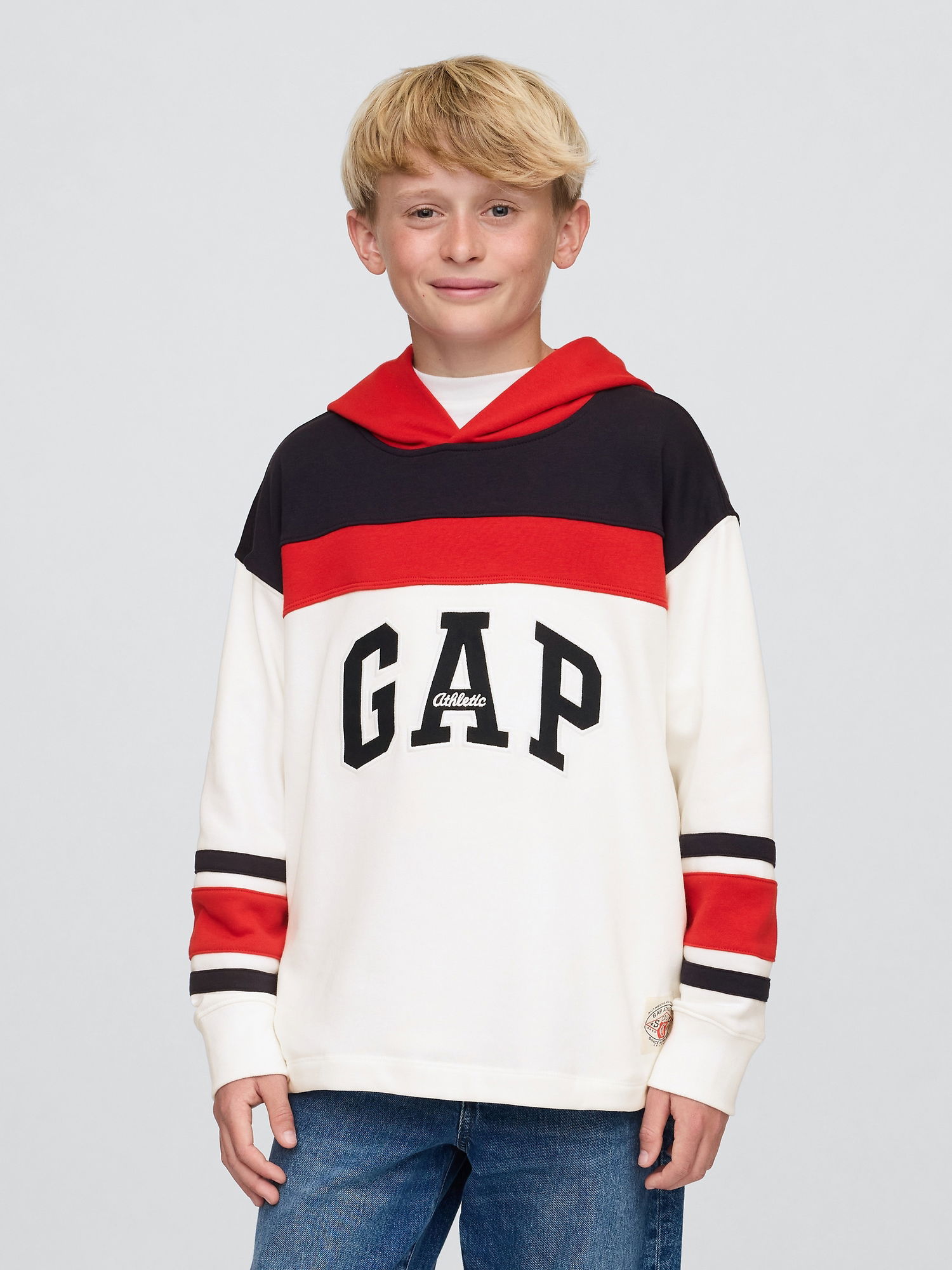 Vintage Soft Fransız Havlu Kumaş Colorblock Gap Logo Sweatshirt product image