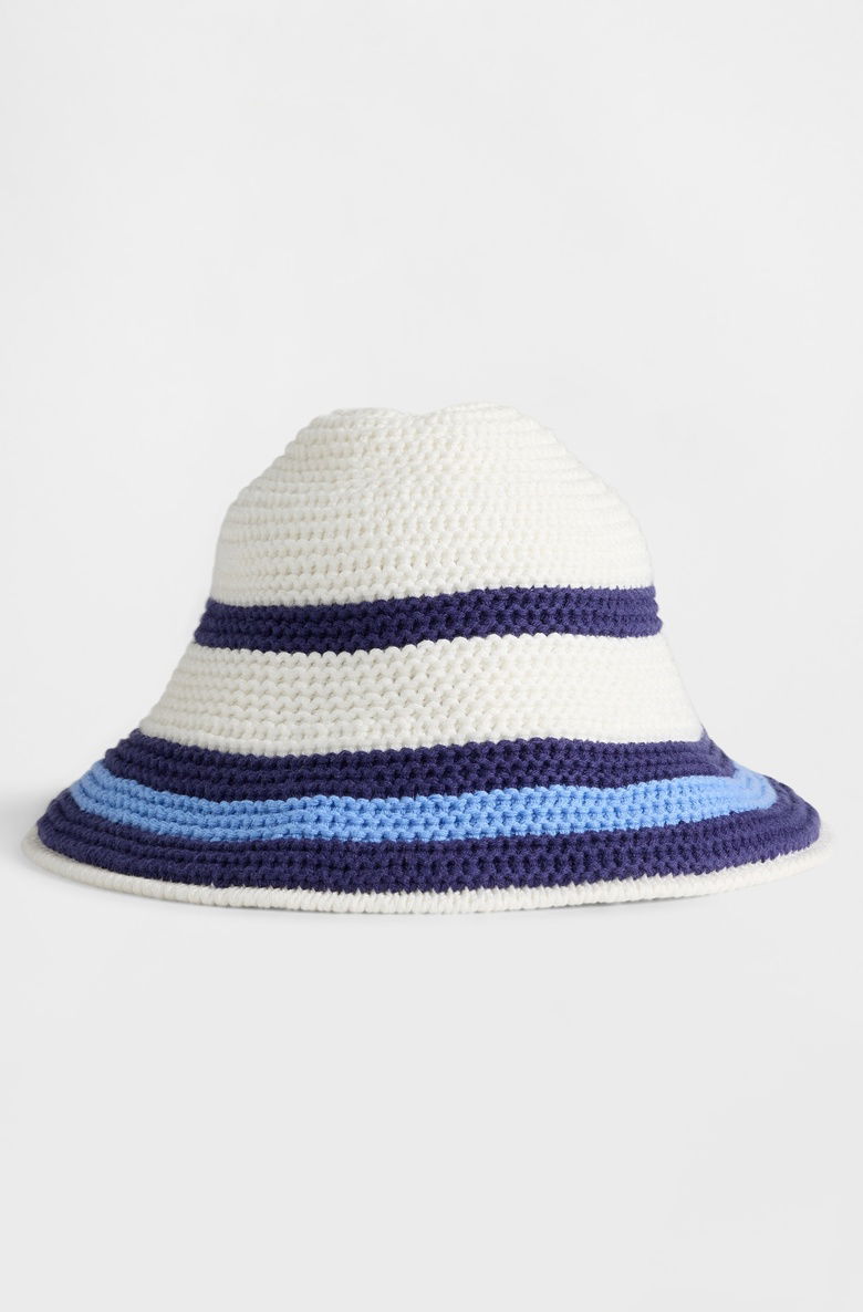  Çizgili Örgü Bucket Şapka