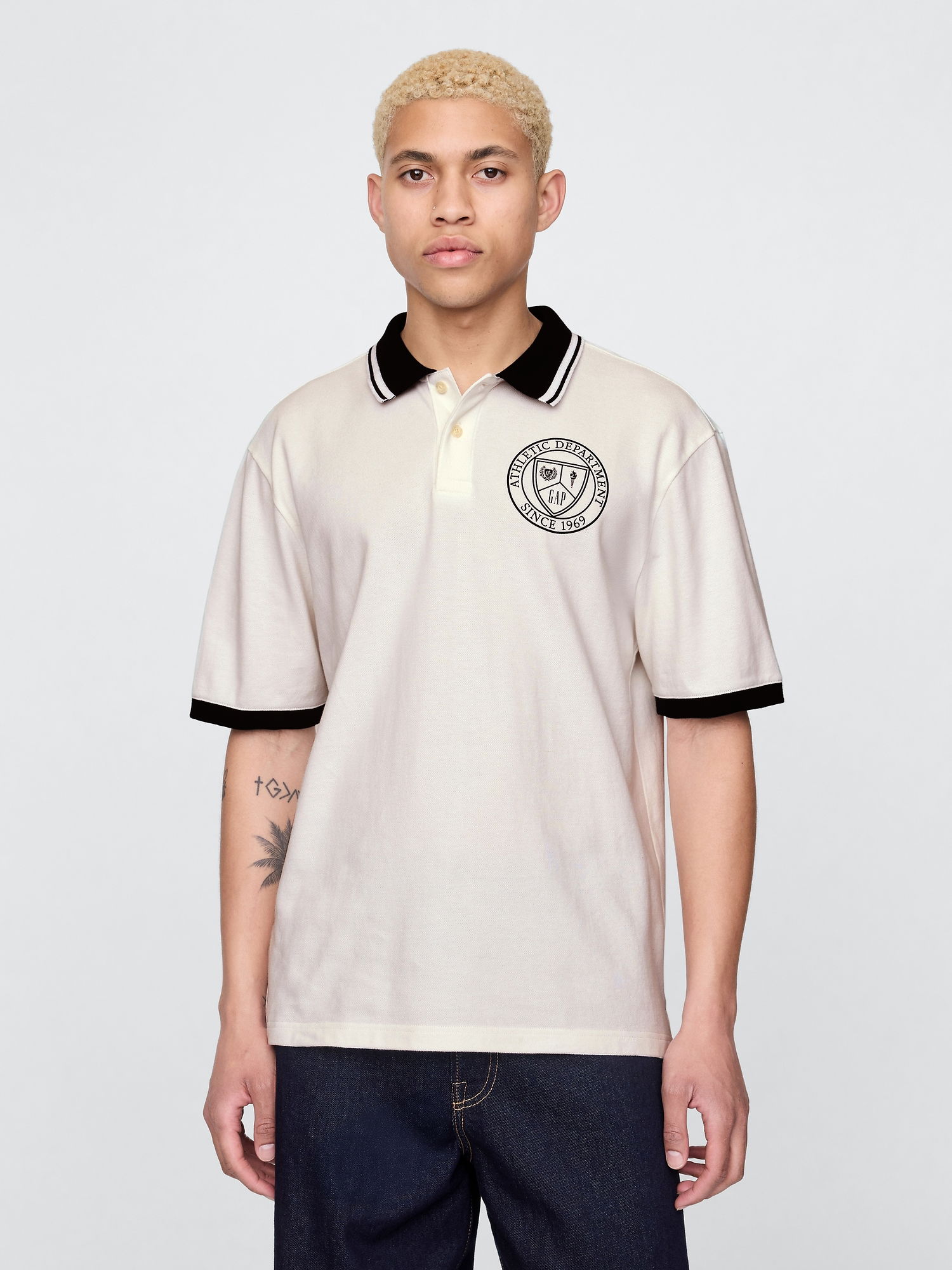 Athletic Gap Logo Pique Polo T-Shirt product image