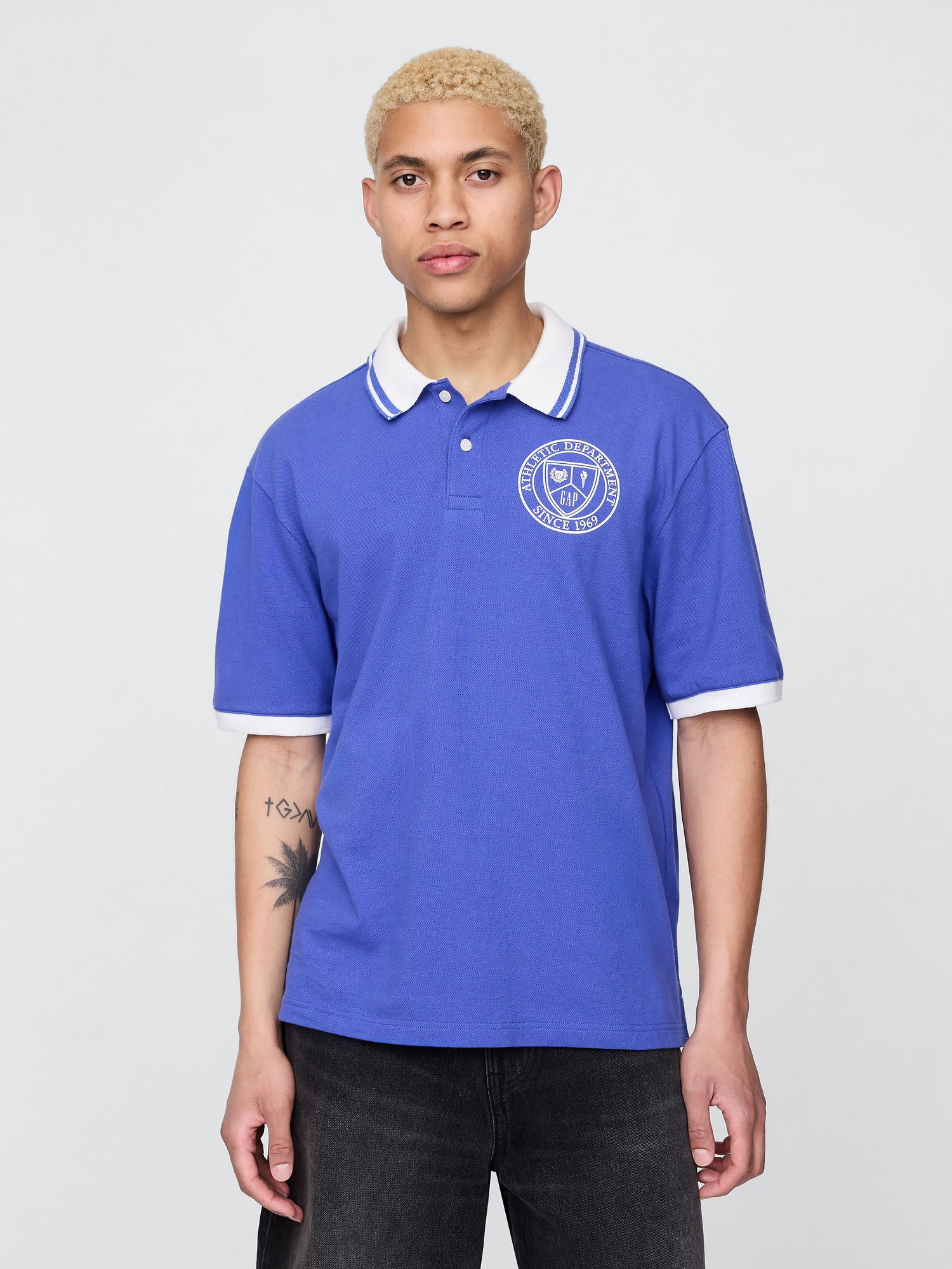 Athletic Gap Logo Pique Polo T-Shirt product image