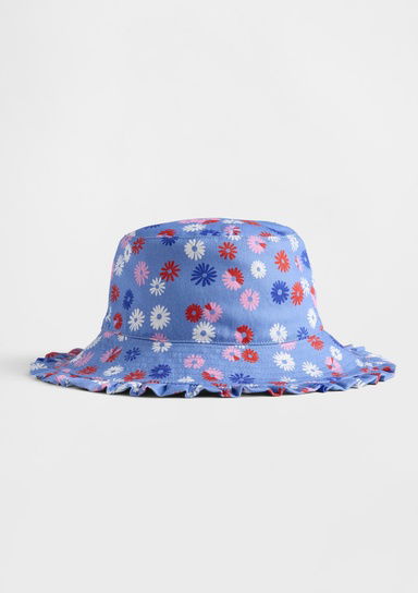 Çiçek Desenli Bucket şapka