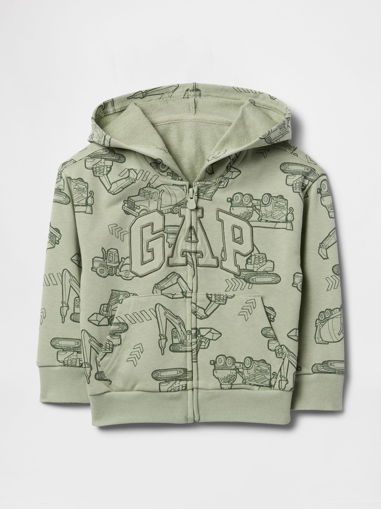Gap Logo Relaxed Havlu Kumaş Fermuarlı Sweatshirt product image
