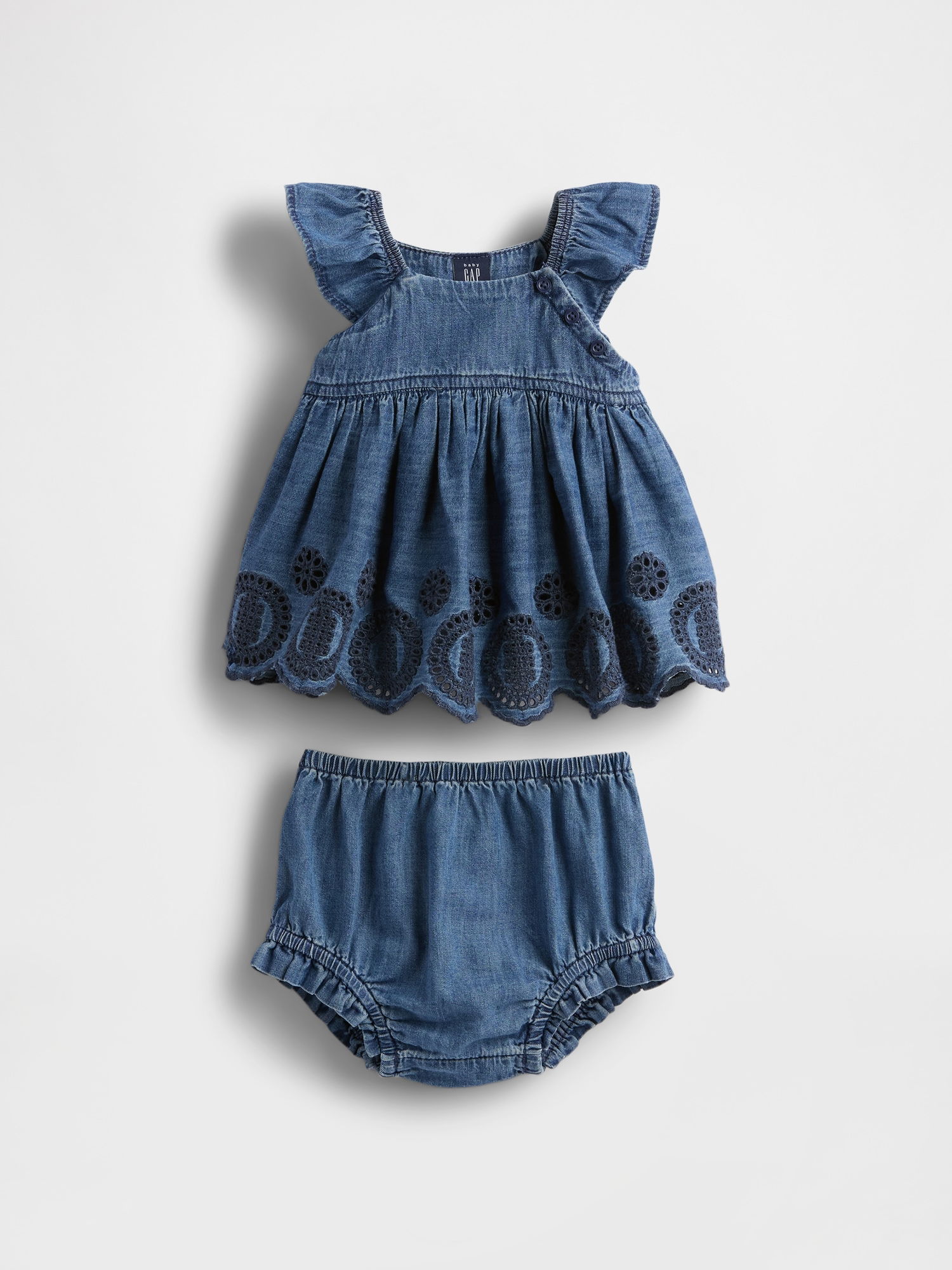 Denim Eyelet Outfit Set product image