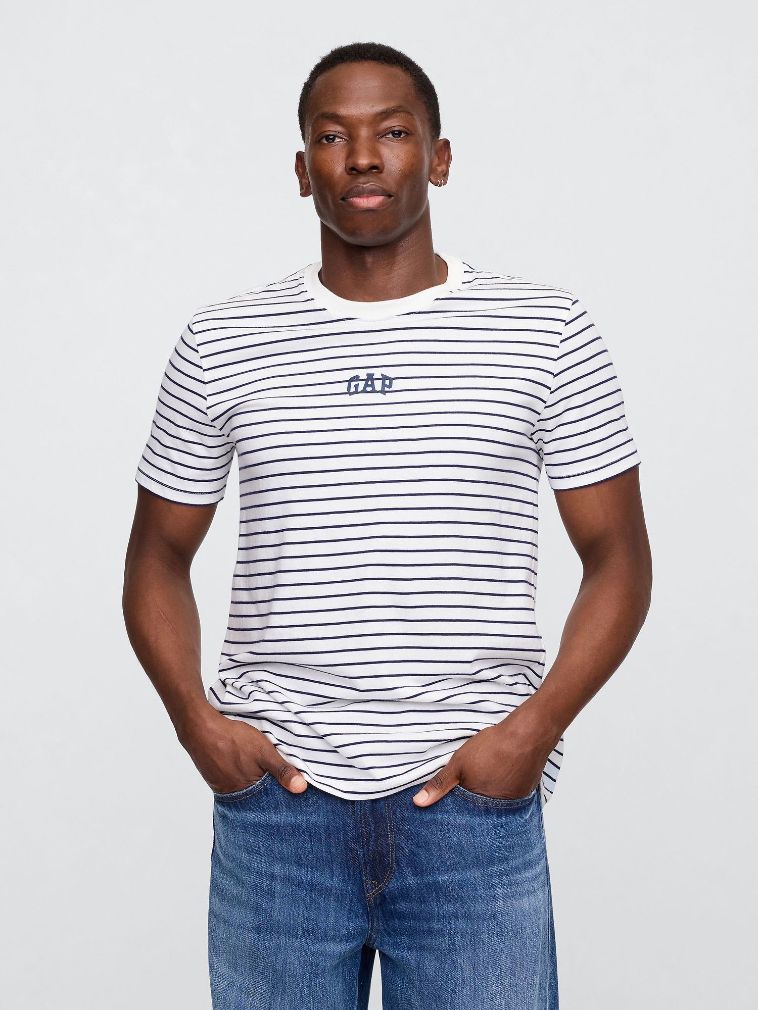 Everyday Soft Gap Logo Çizgili T-Shirt product image