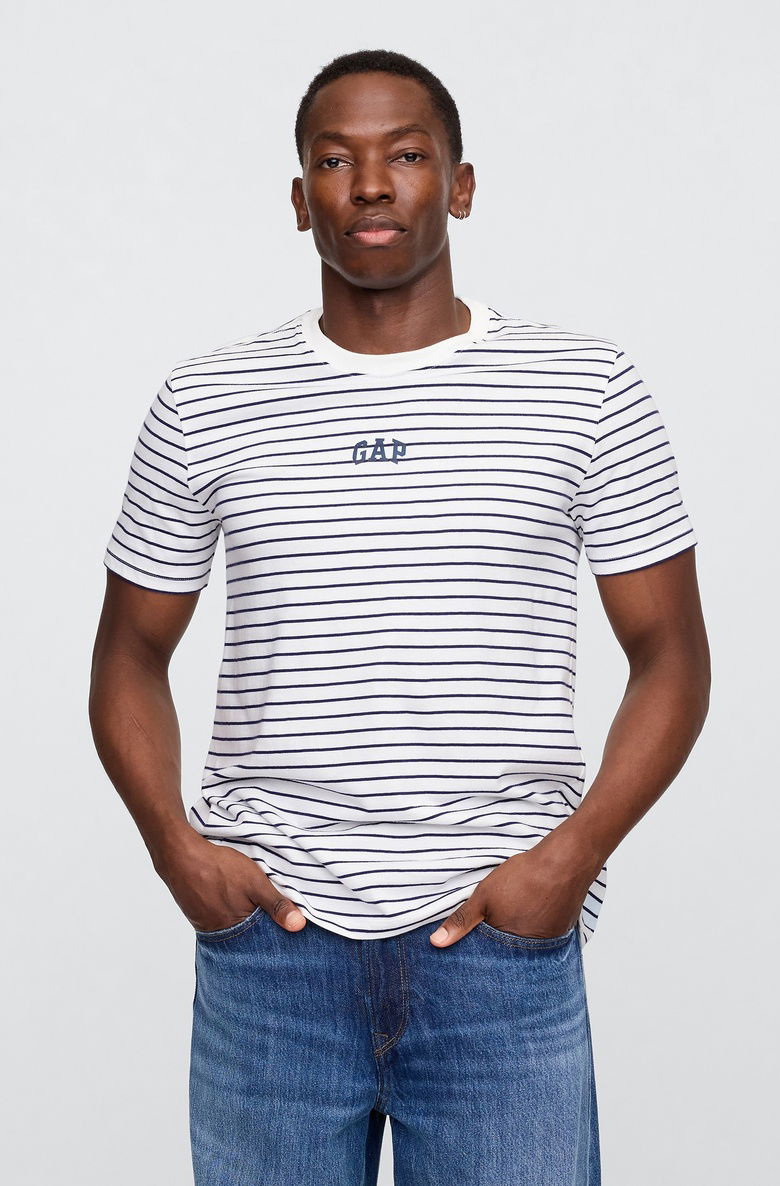  Everyday Soft Gap Logo Çizgili T-Shirt