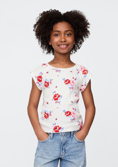 Dantel Yaka Pointelle T-Shirt