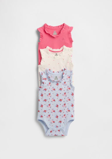 First Favorites Organik Pamuk 3'lü Bodysuit Seti