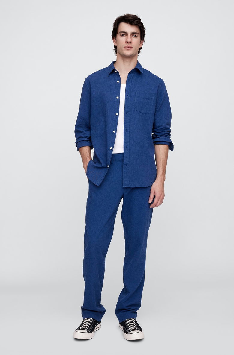  Keten Straight Pantolon