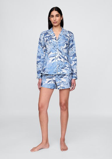 Poplin Pijama Boxer Şort