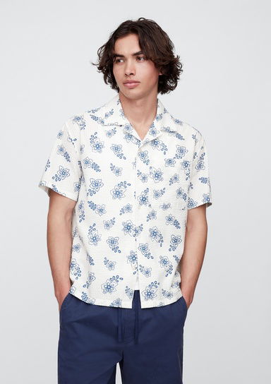 Seersucker Boxy Fit Gömlek