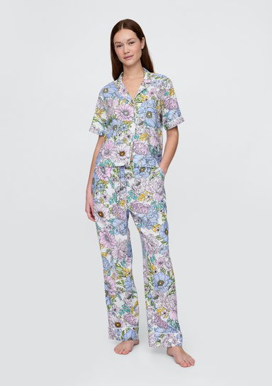 Keten Karışımlı Pijama Altı