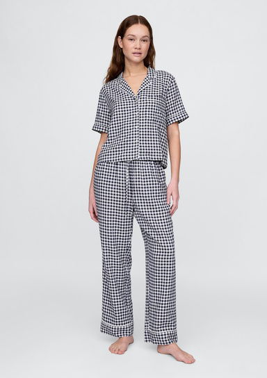 Keten Karışımlı Pijama Altı