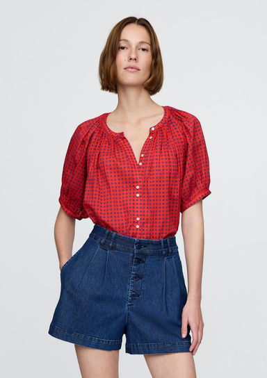 Gap × DÔEN Gingham Bluz
