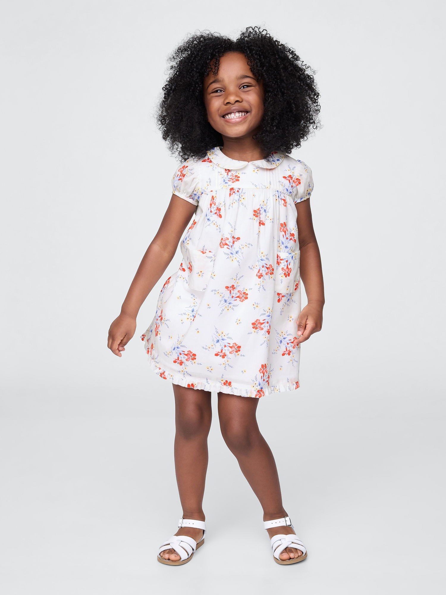 Gap × DÔEN Pintuck Çiçekli Elbise product image
