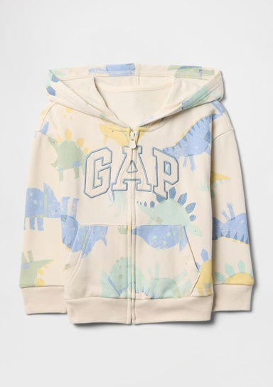 Gap Logo Relaxed Havlu Kumaş Fermuarlı Sweatshirt