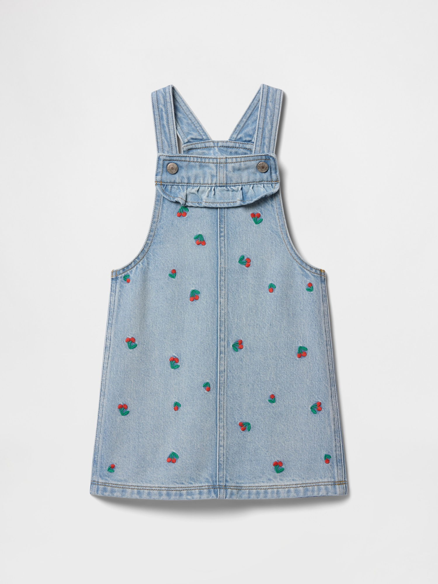 İşlemeli Denim Elbise product image