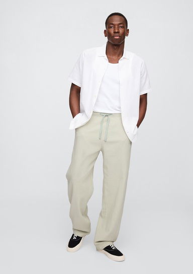 Gauze Baggy Easy Pantolon