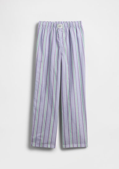Kids Geri Dönüştürülmüş Poplin Pijama Pantolonu