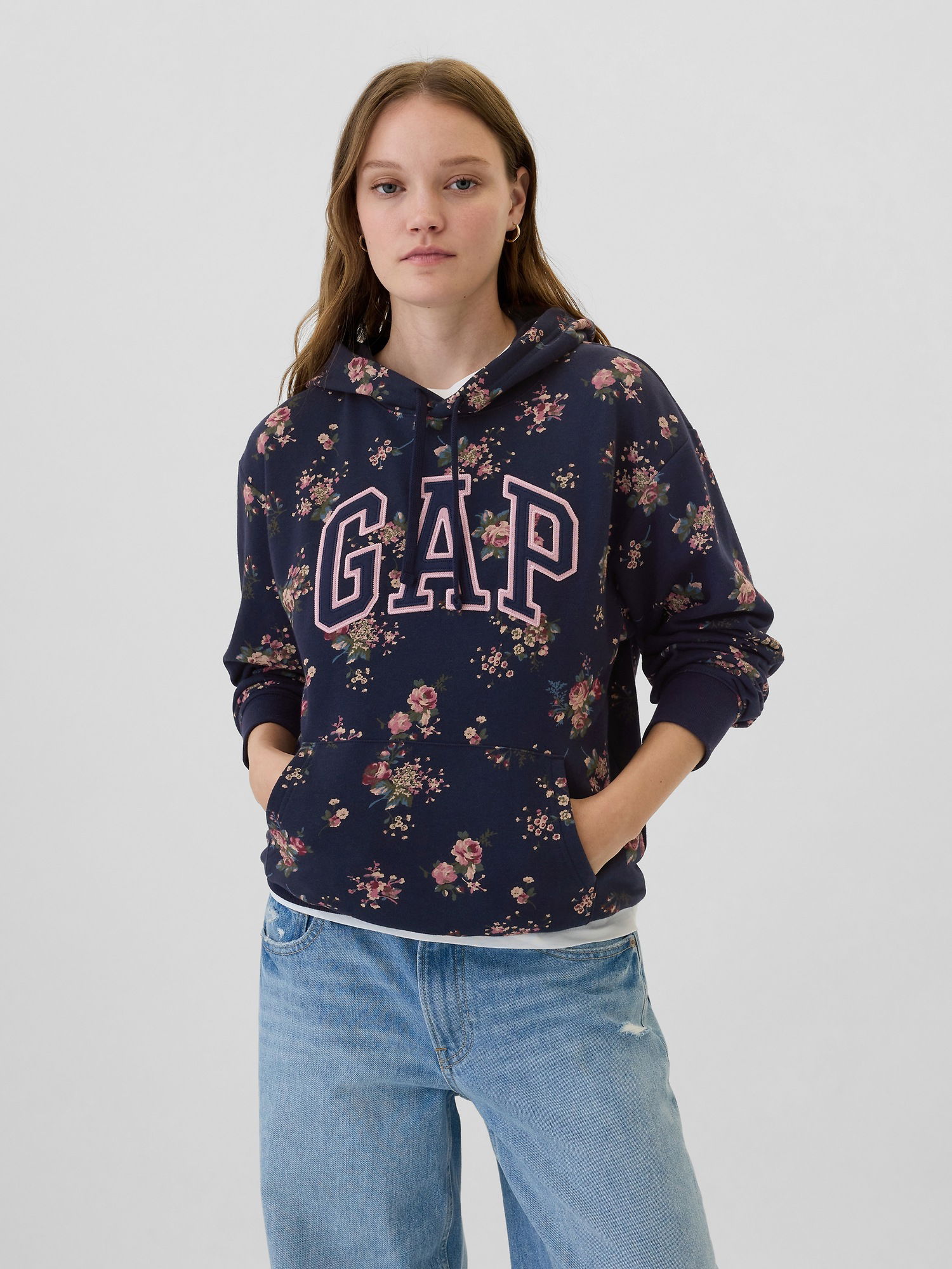 Gap Logo Relaxed Havlu Kumaş Sweatshirt product image