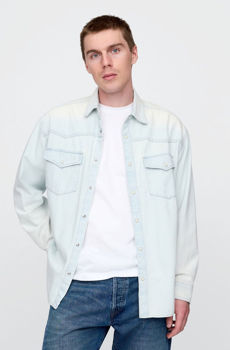  Denim Western Big Gömlek