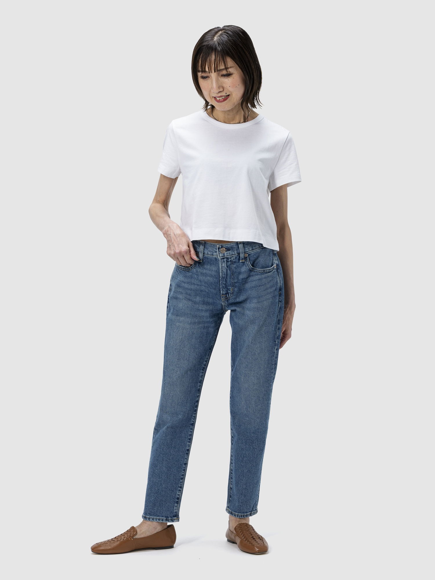 Mid Rise Girlfriend Jean Pantolon product image